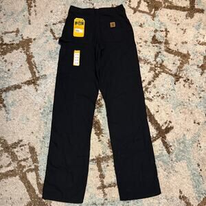 NWT Carhartt B151 BLK Black Carpenter Pants Size 31x36 Work Workwear